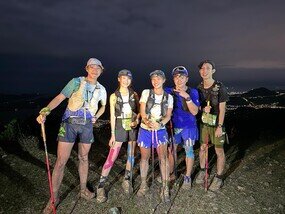 樂施大使梁釗峰與藝人米露迪組隊參加樂施毅行者。